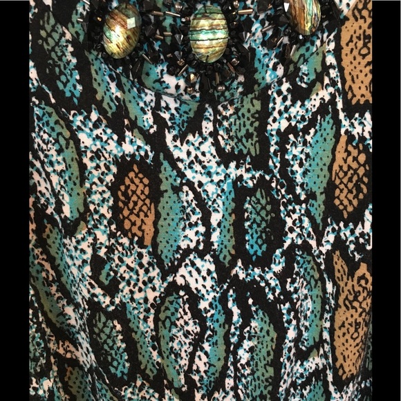 Embellished Snake Print Top - Picture 2 of 5